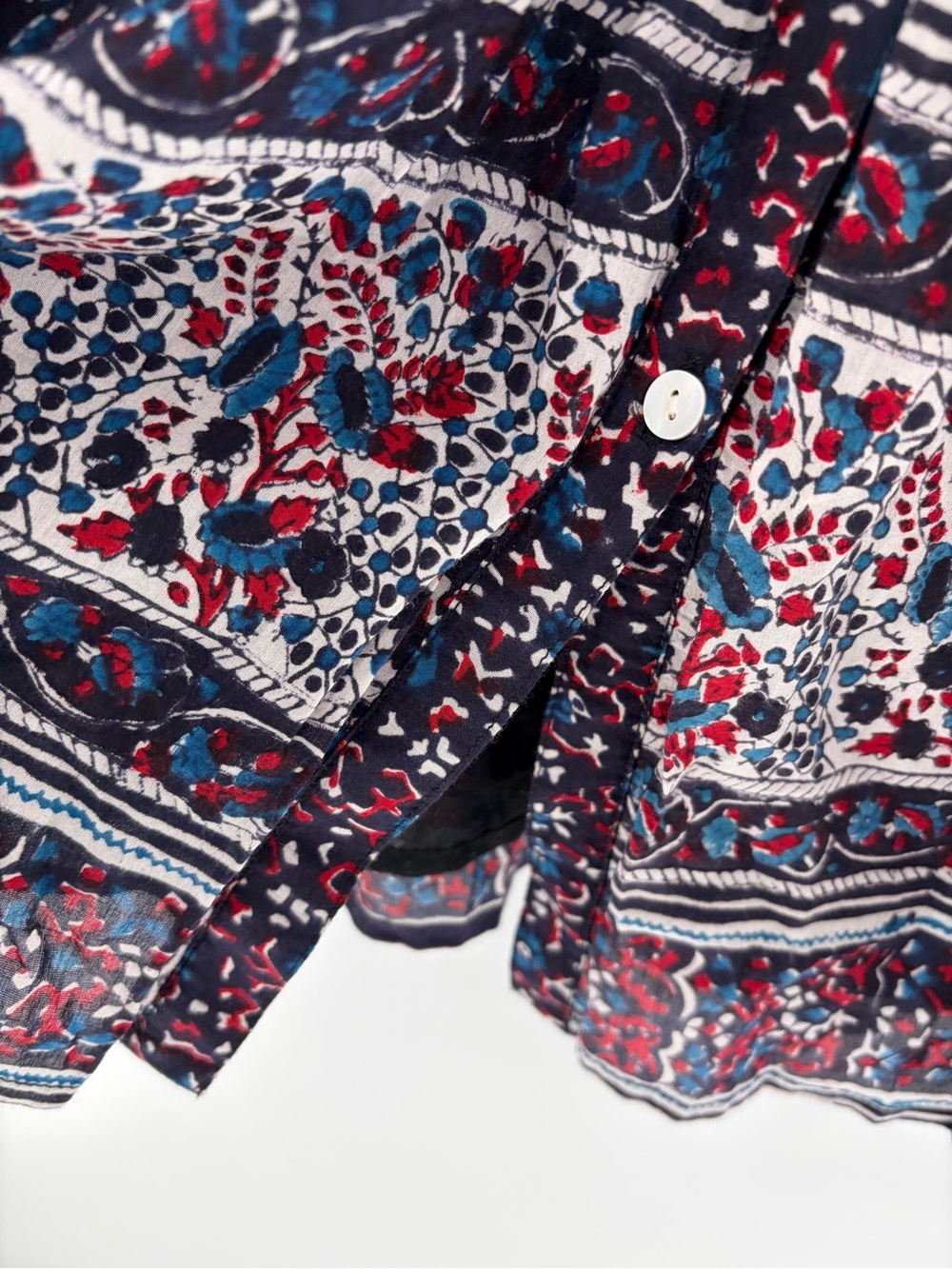 Bell by Alicia bell bohemian tassel festival cotton mixed print dress maxi sz xs - Picture 8 of 14